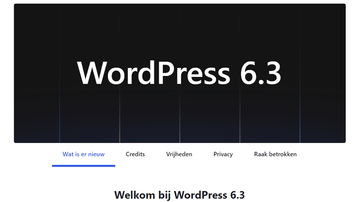 WordPress 6.3